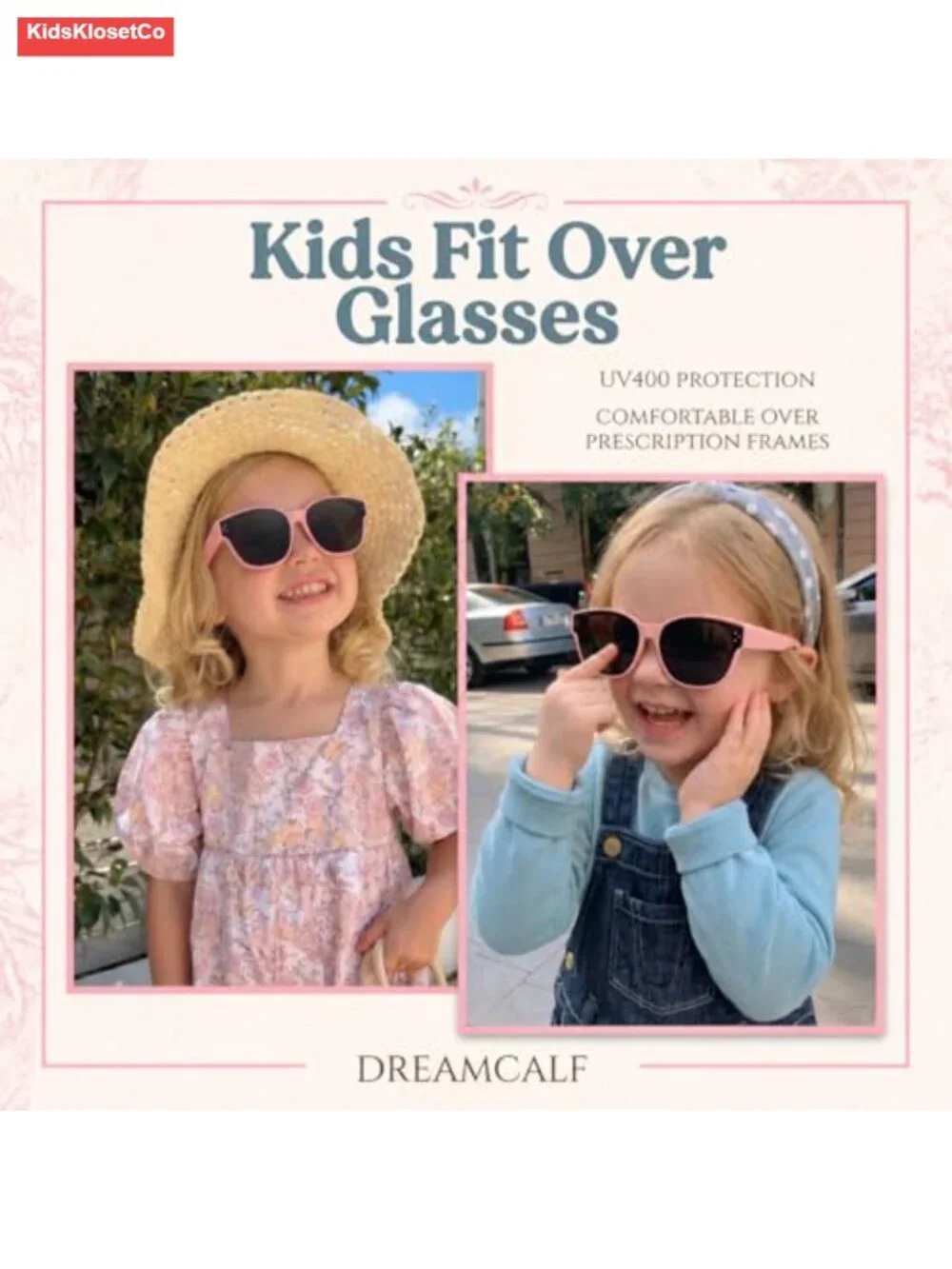 Kids Polarized Sunglasses Fit Over Glasses UV400 Protection for Ages 6-12
